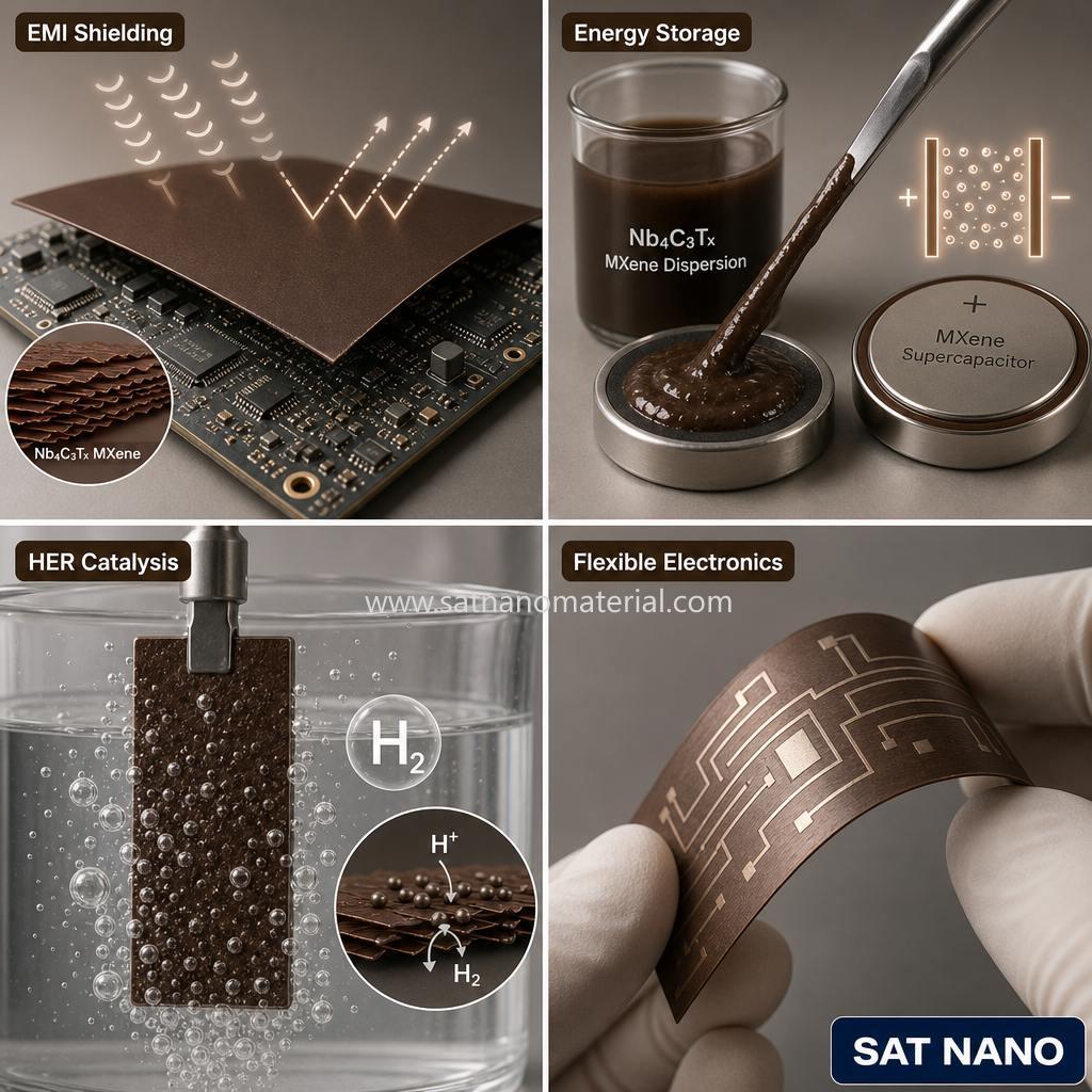 multilayer Niobium carbide Nb4C3Tx MXene powder