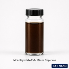 Dispersão de MXene de carboneto de nióbio de camada única Nb4C3Tx